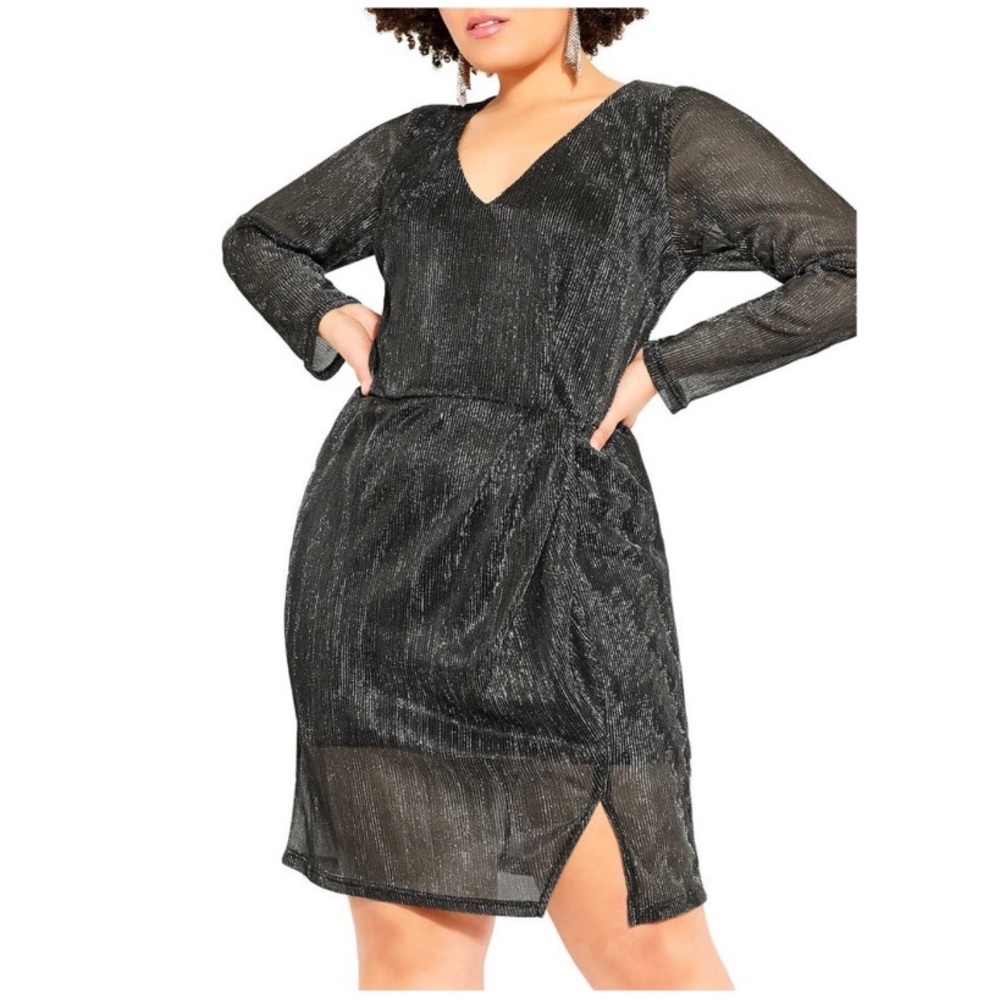 NWT City Chic Sparkle Body Con Dress